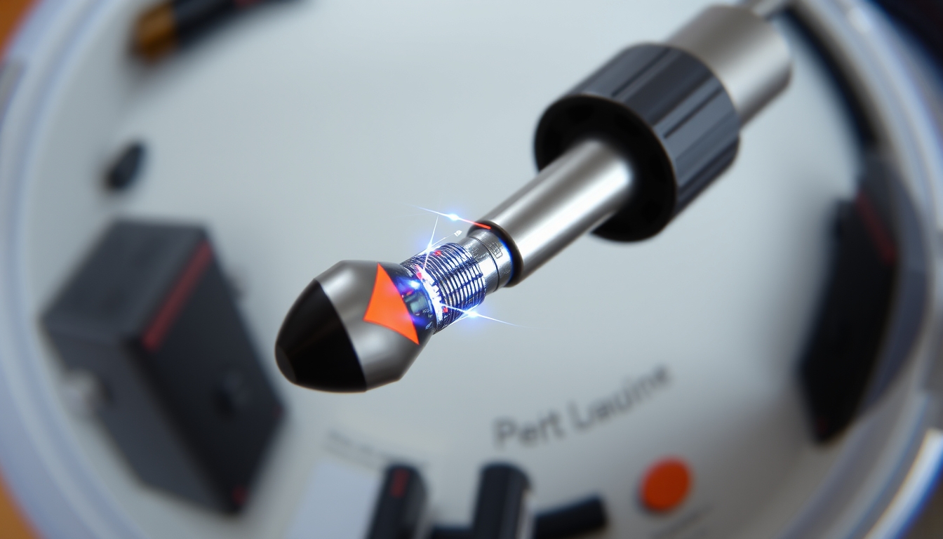 soldering iron tip in editorial style