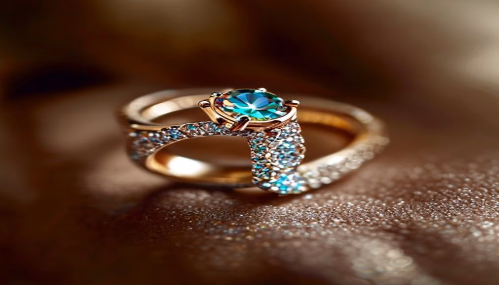 soleste ring tiffany halo in luxury editorial photography