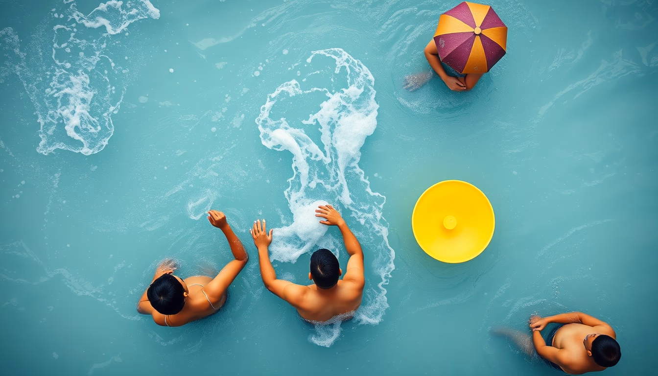 songkran water festival in editorial style