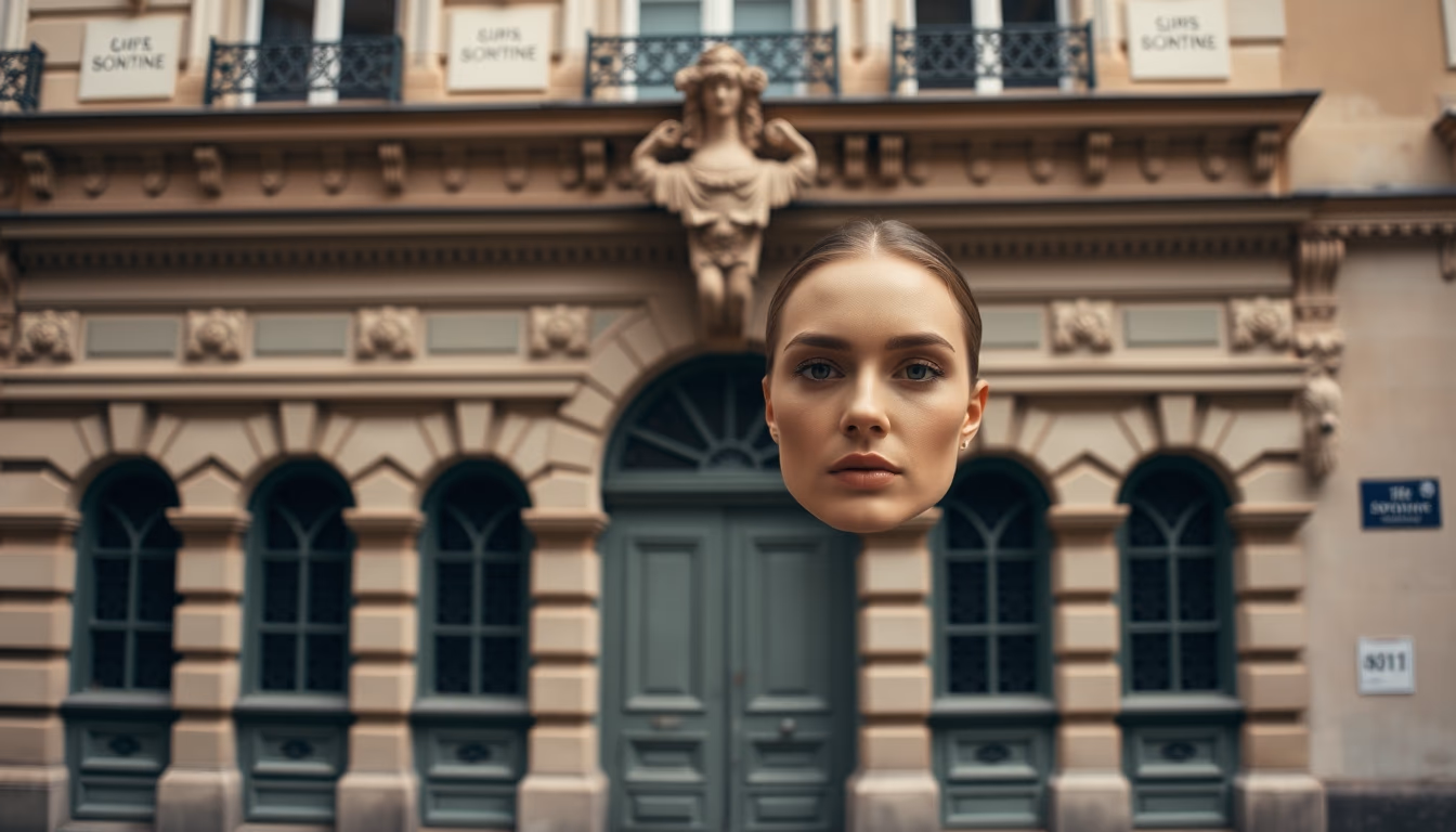 sorbonne paris facade in editorial style