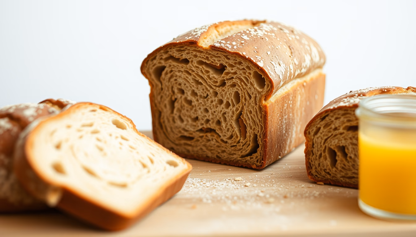 sourdough bread fresh in editorial style