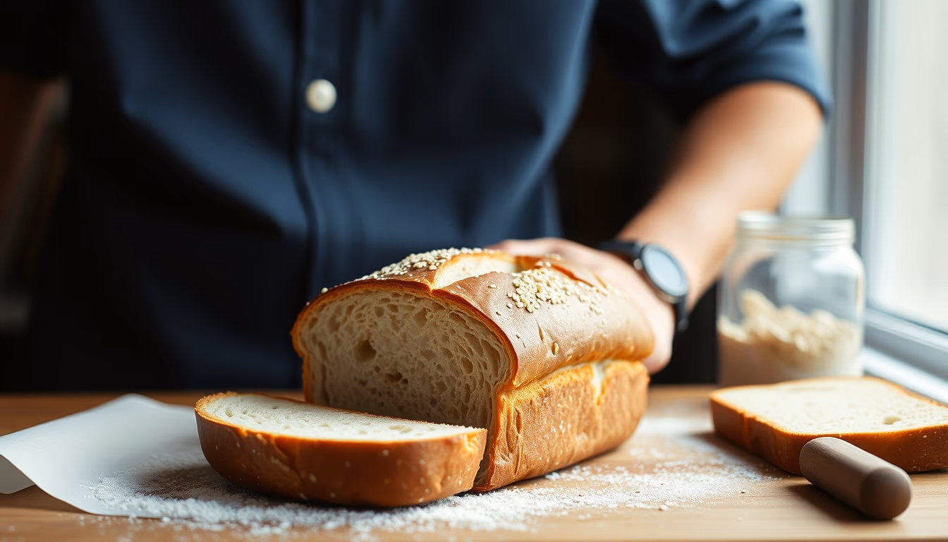 sourdough bread fresh in editorial style