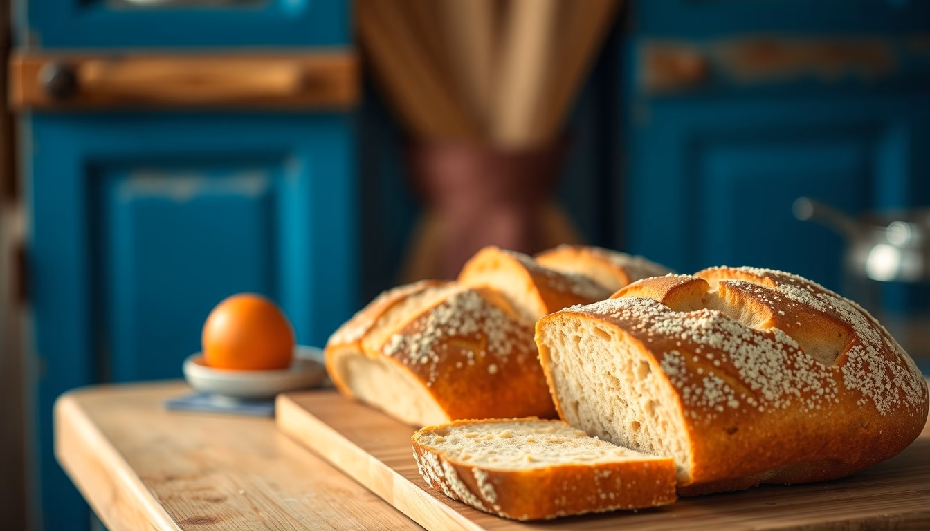 sourdough bread fresh in editorial style