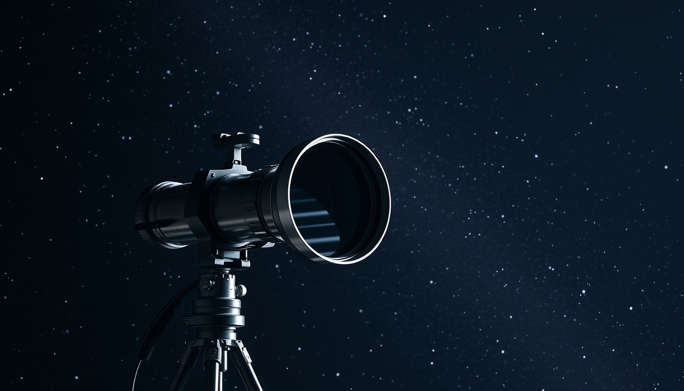 space telescope hubble in editorial style