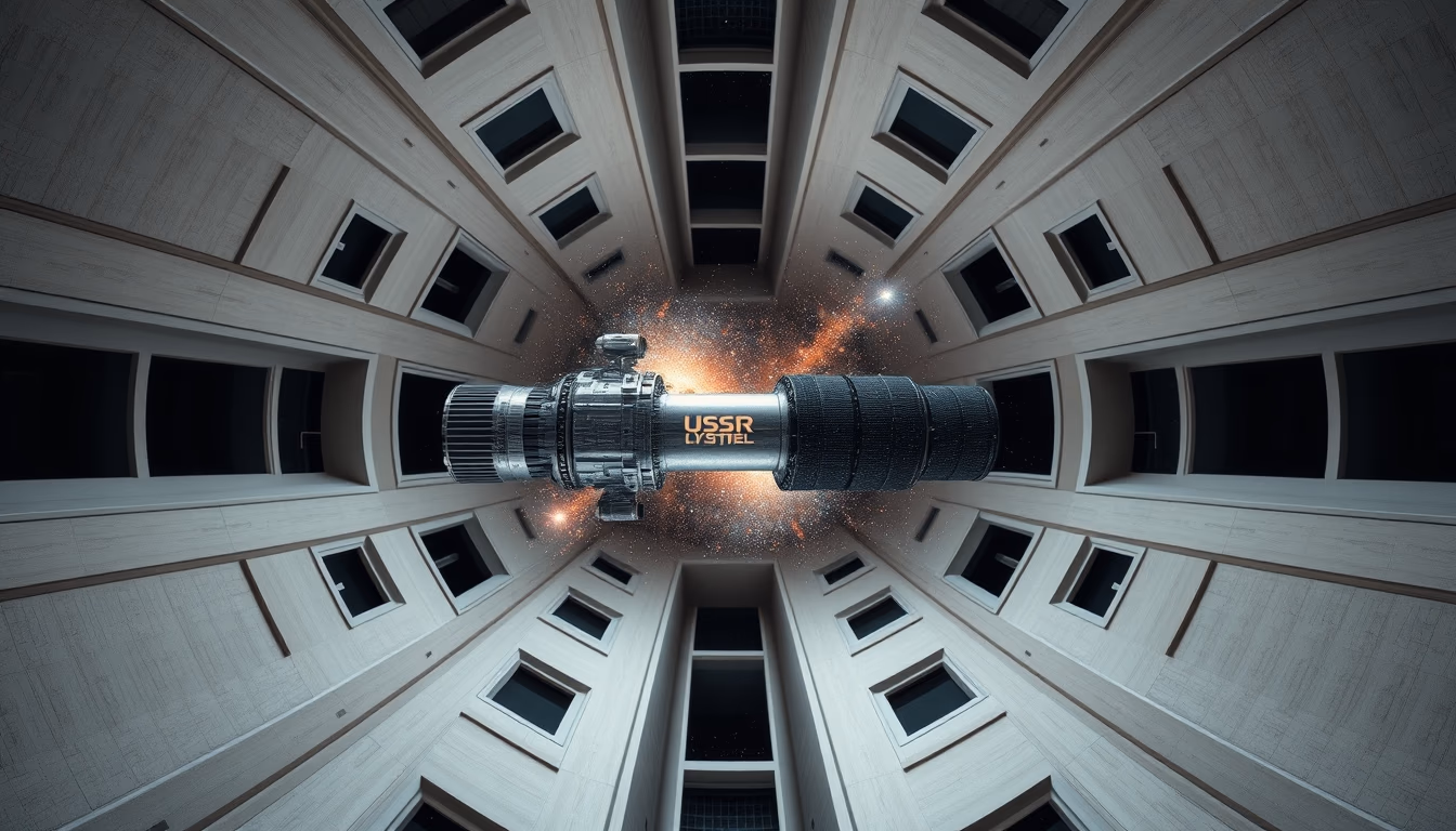 space telescope hubble photograph in editorial style