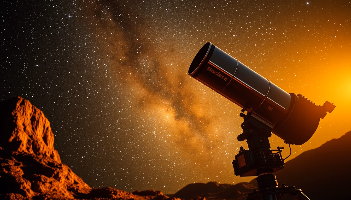 space telescope hubble photograph in editorial style