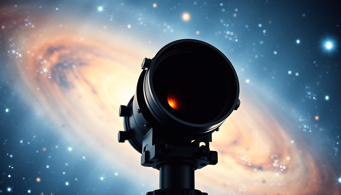 space telescope hubble photograph in editorial style