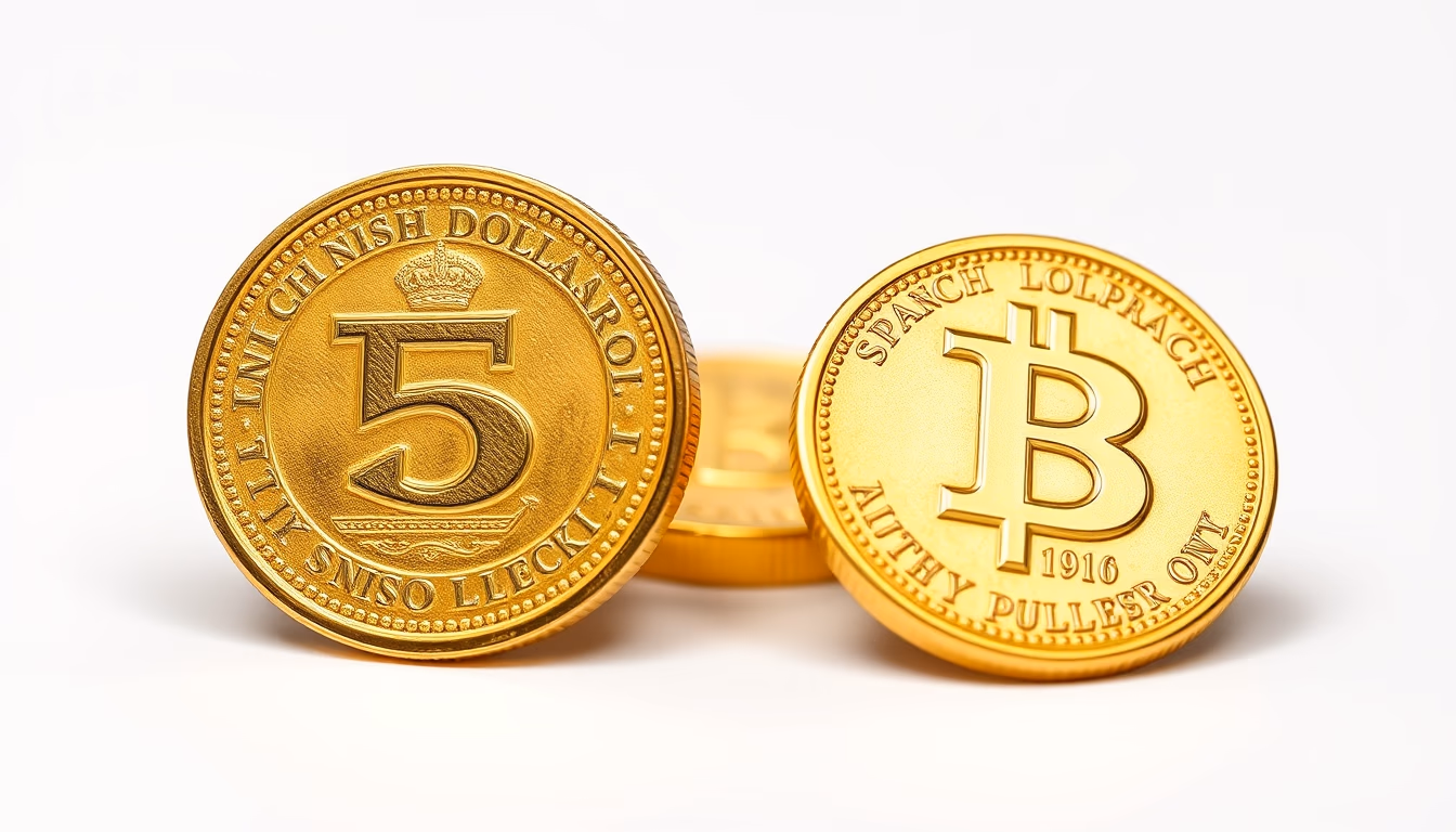 spanish doubloon gold in editorial style