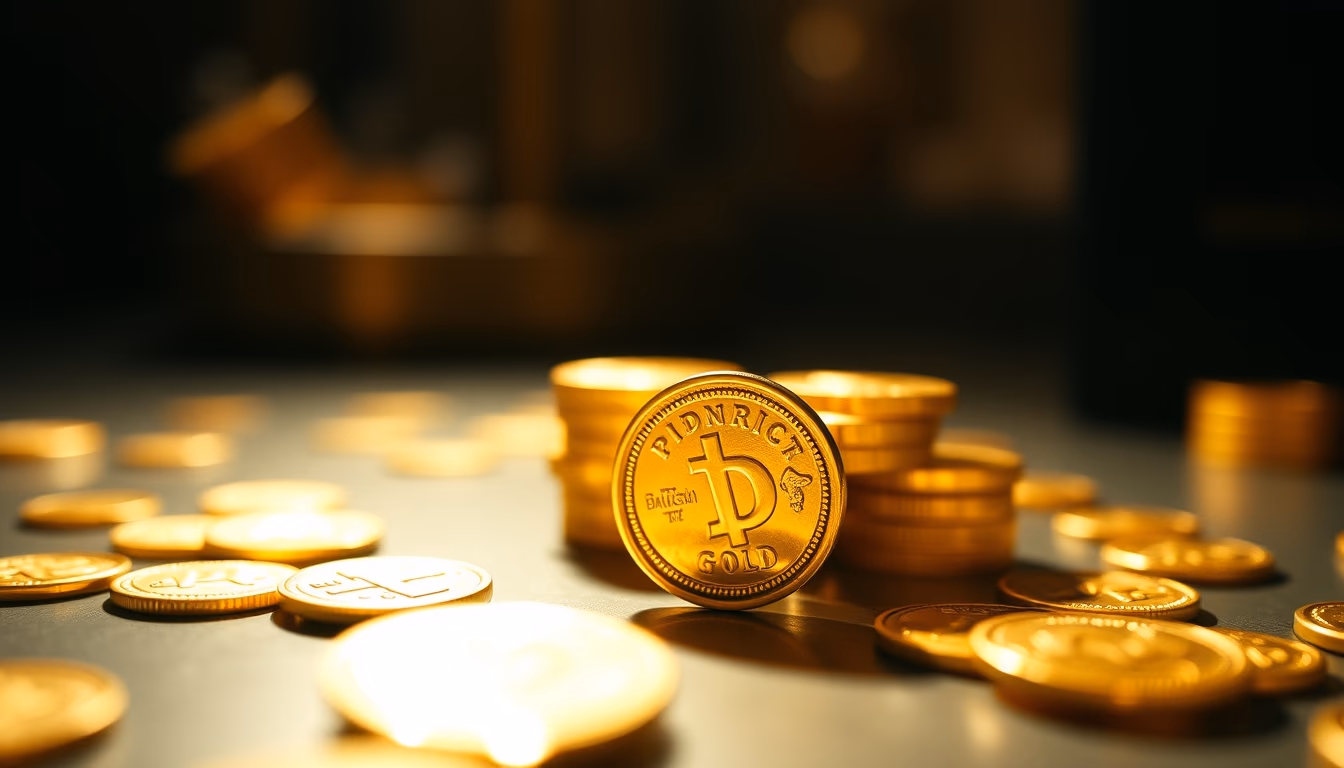 spanish doubloon gold in editorial style