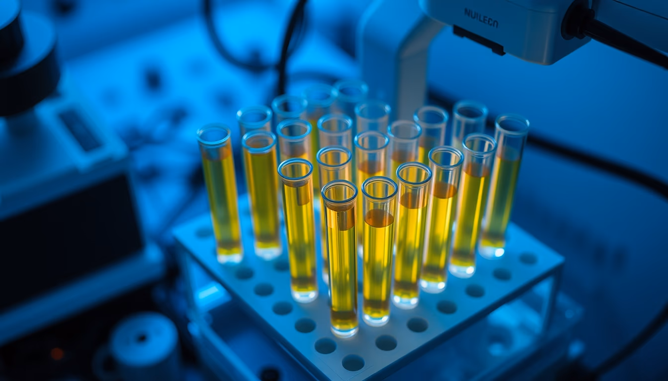 spectrophotometer cuvettes in editorial style