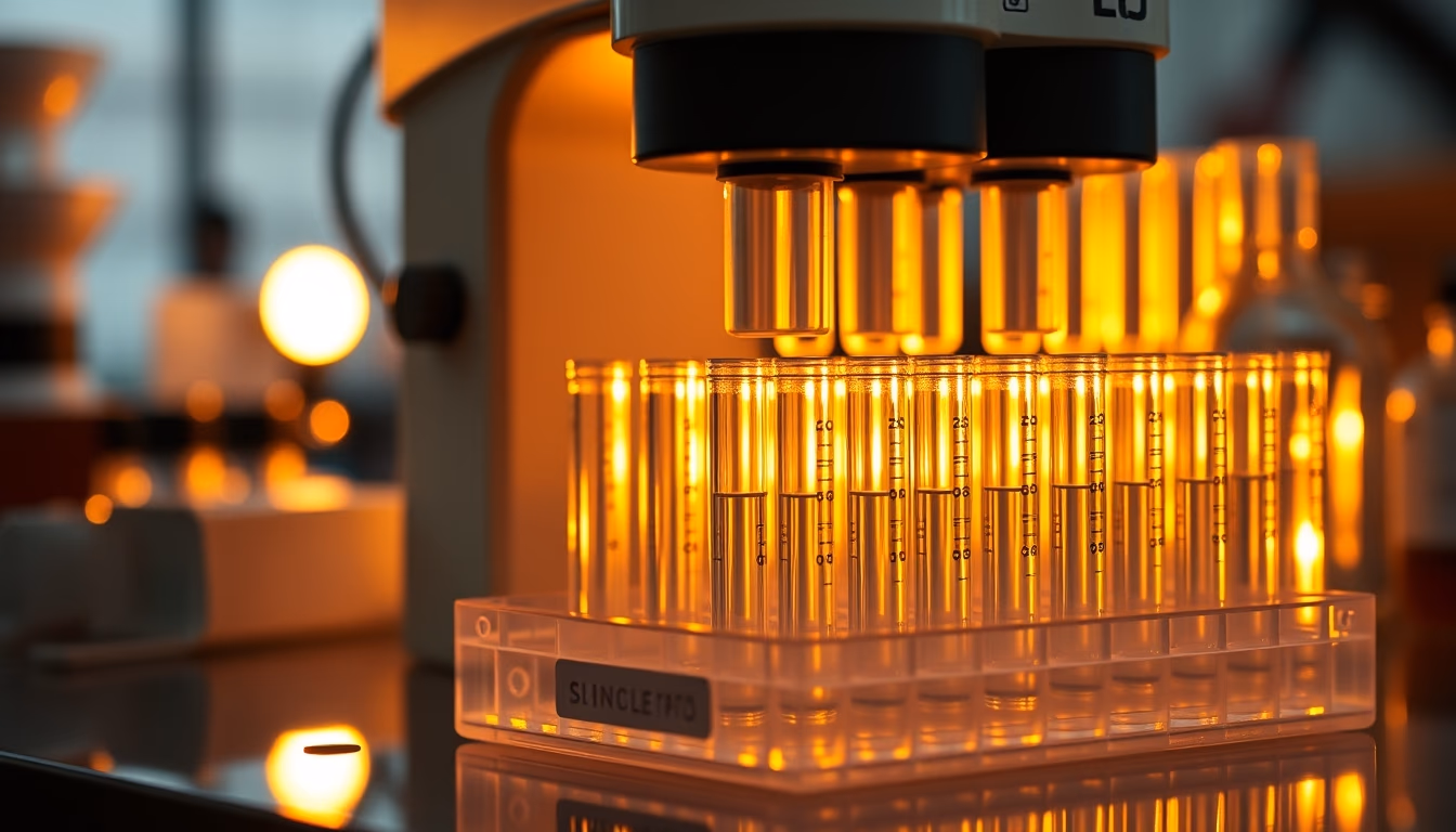 spectrophotometer cuvettes in editorial style