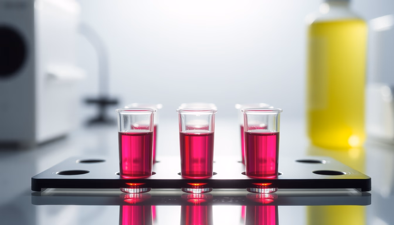 spectrophotometer cuvettes in editorial style