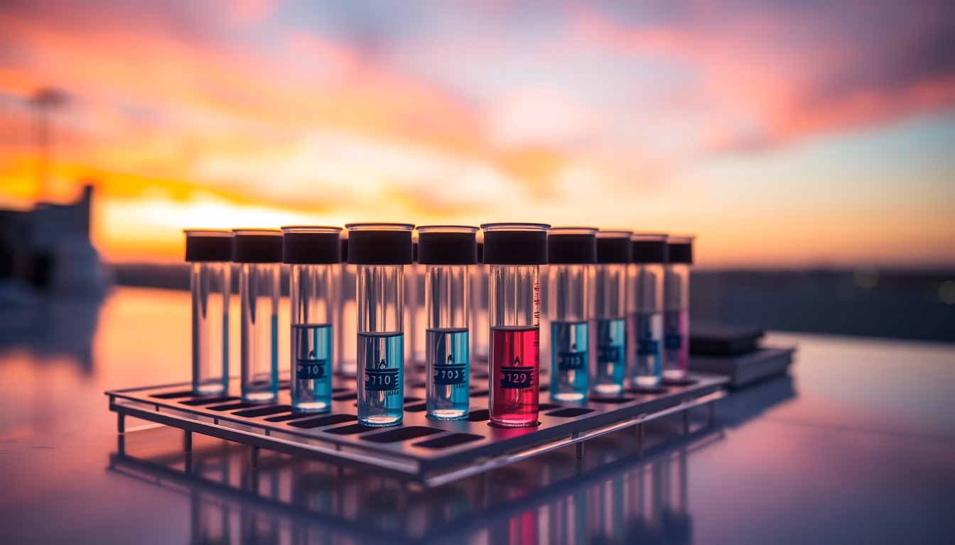 spectrophotometer cuvettes in editorial style