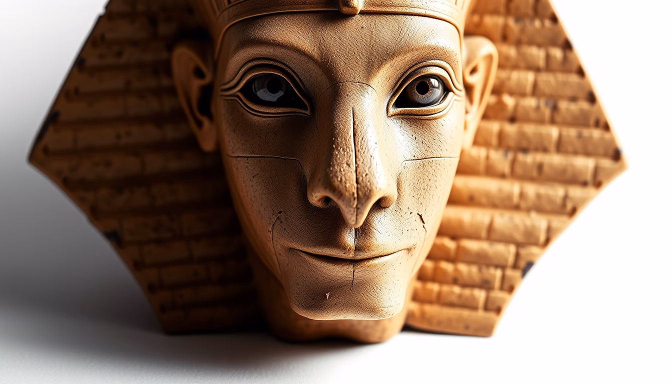 sphinx egypt face in editorial style