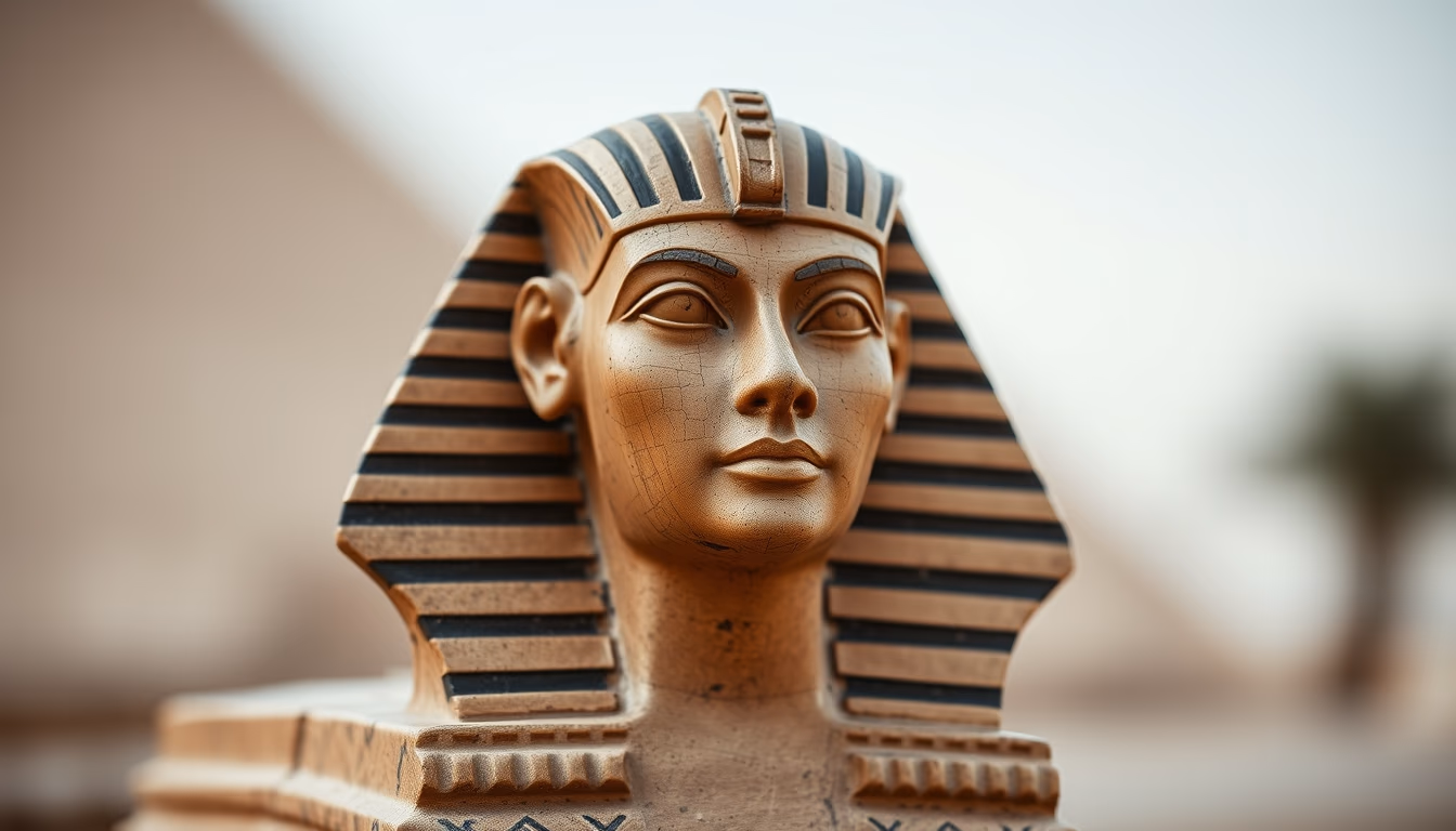 sphinx egypt face in editorial style