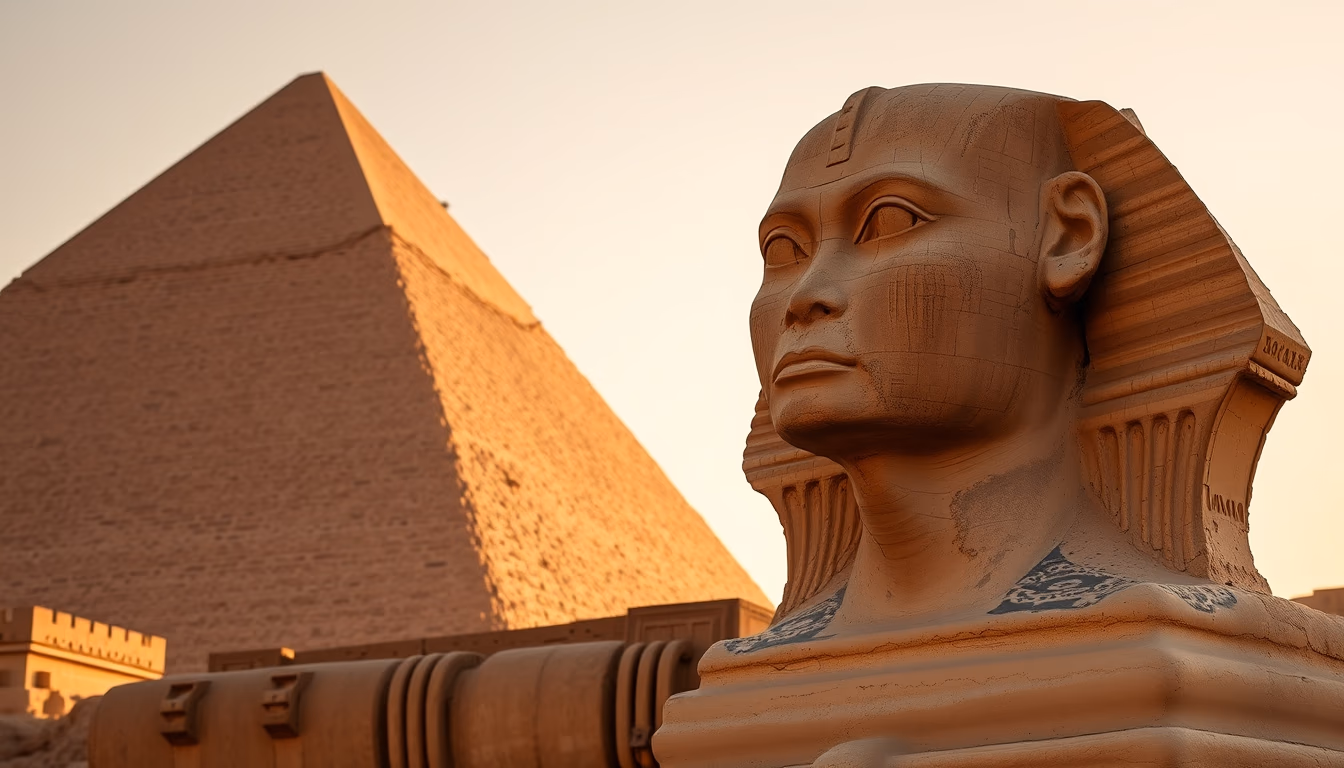 sphinx egypt face in editorial style