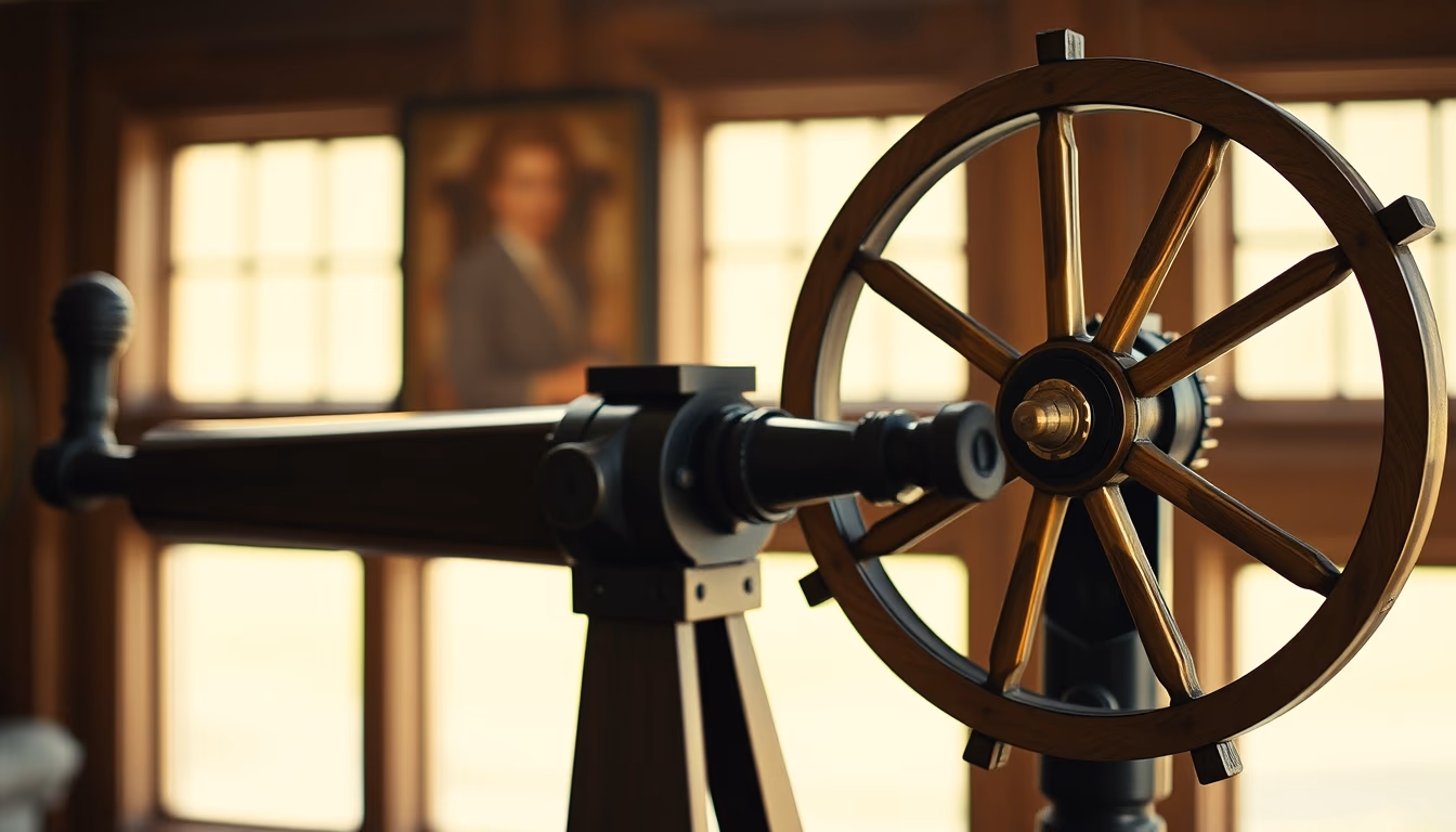 spinning wheel antique in editorial style