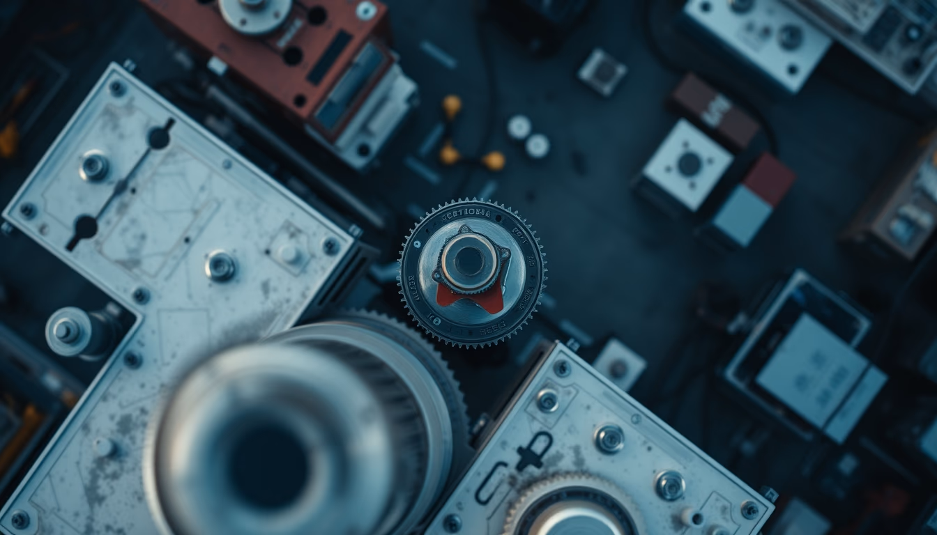 square machinist in editorial style