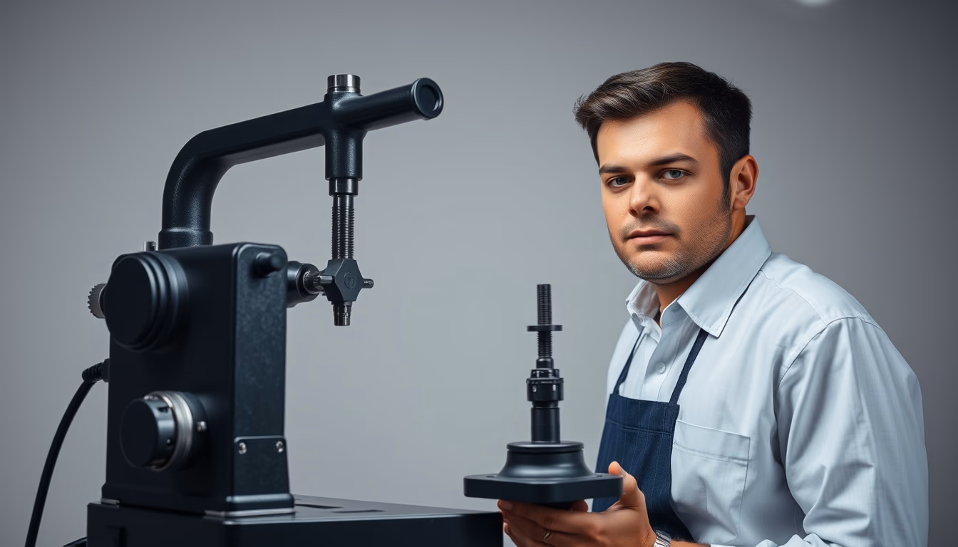 square machinist in editorial style