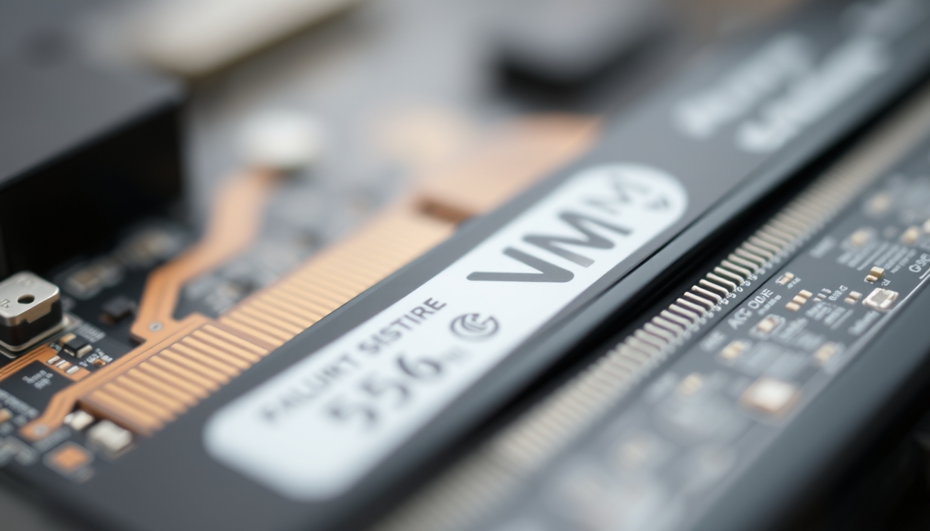 ssd nvme stick in editorial style