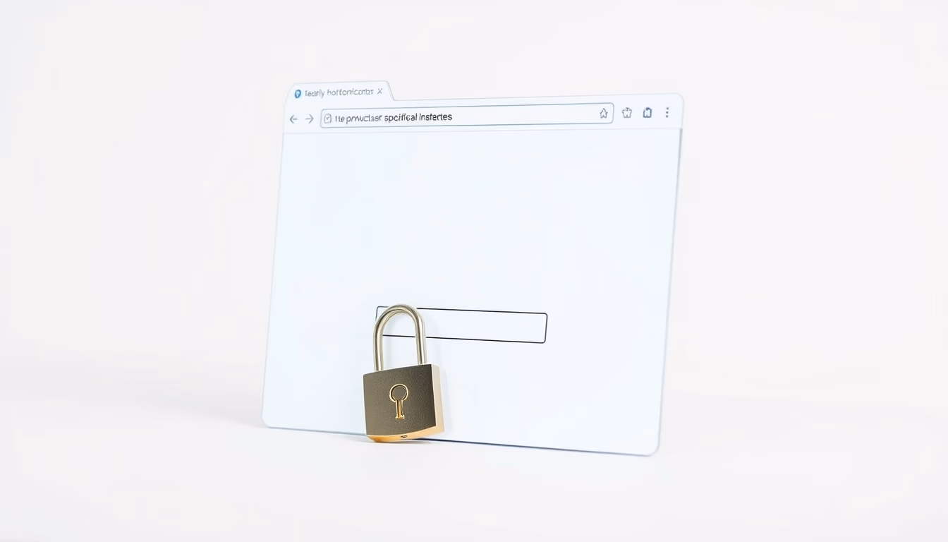 ssl certificate browser in editorial style