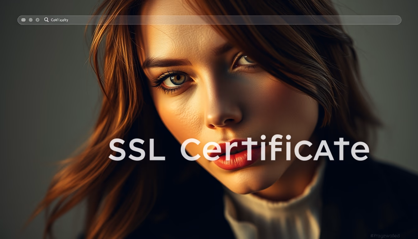 ssl certificate browser in editorial style