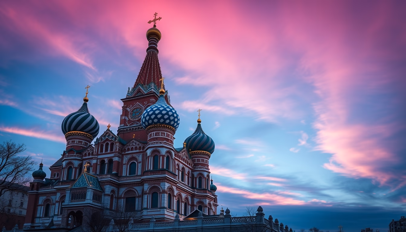st basil cathedral in editorial style
