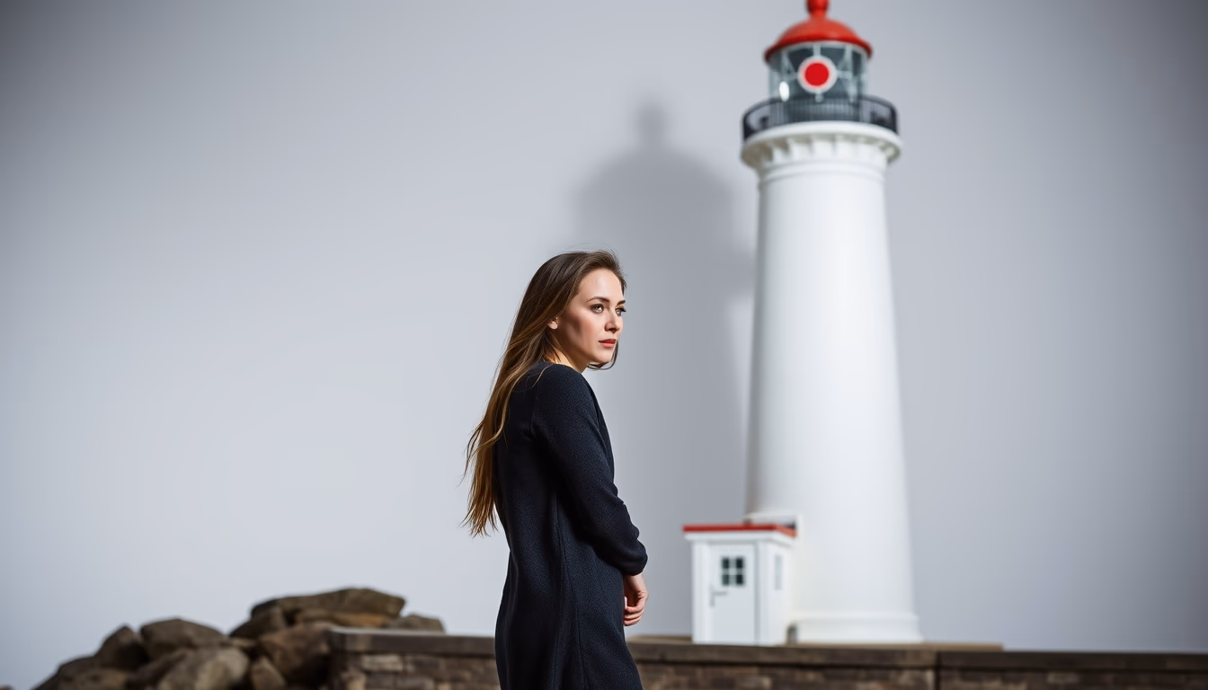 st. mary lighthouse uk in editorial style