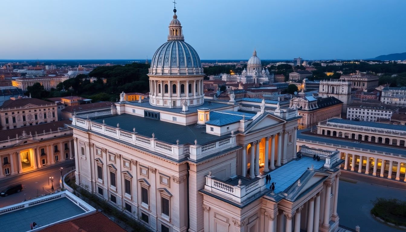 st peter basilica vatican in editorial style