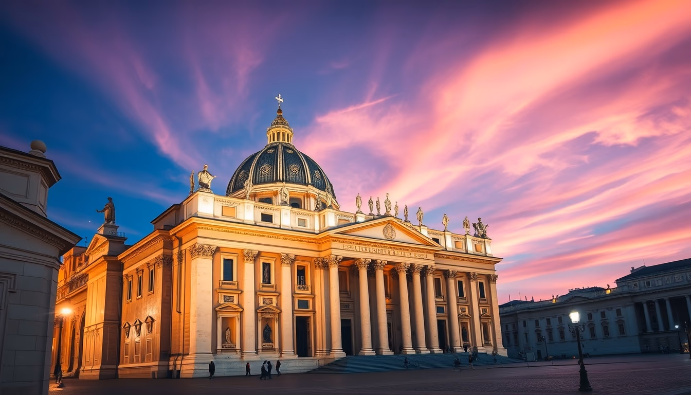 st peter basilica vatican in editorial style