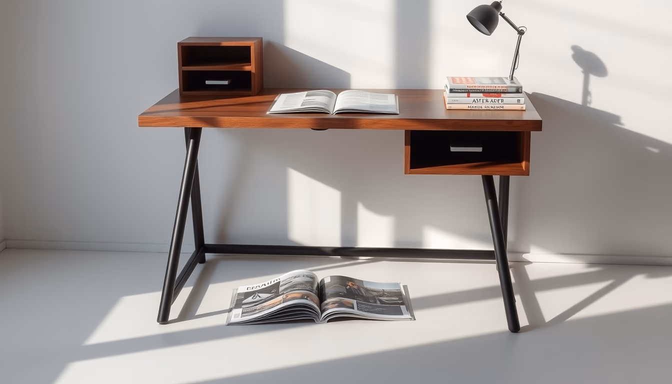 standing desk converted in editorial style