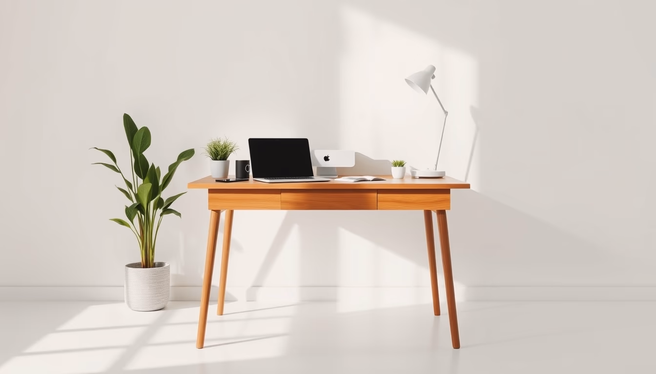 standing desk converted in editorial style