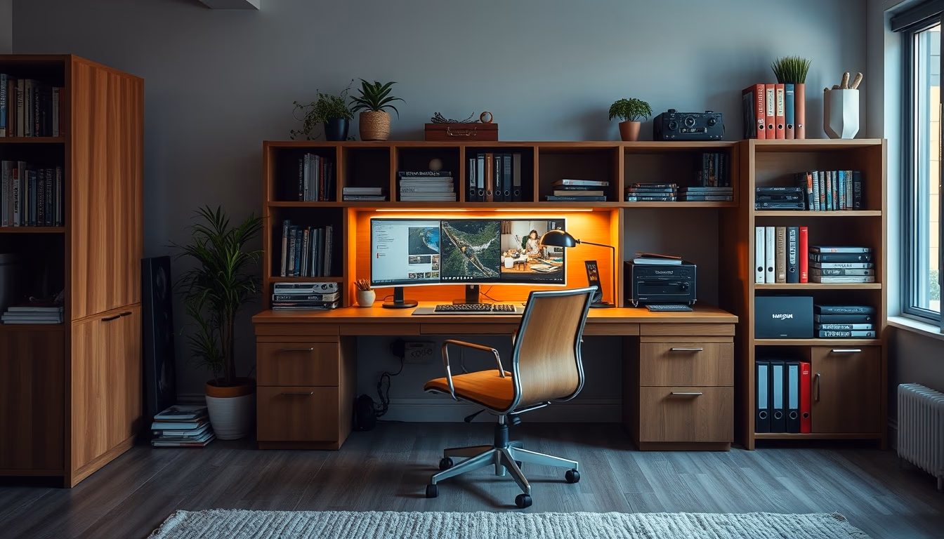 standing desk converted in editorial style