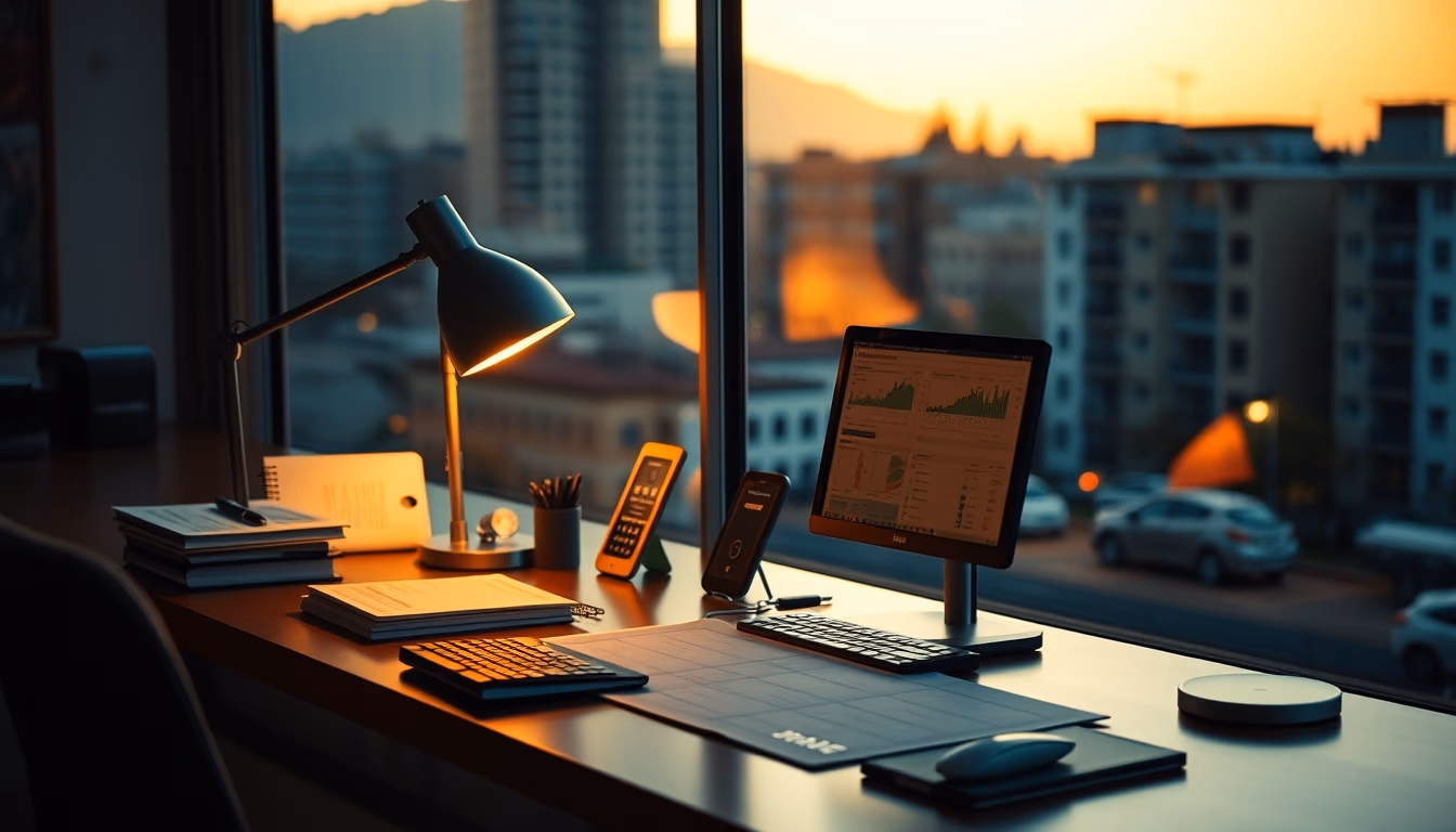 standing desk converted in editorial style