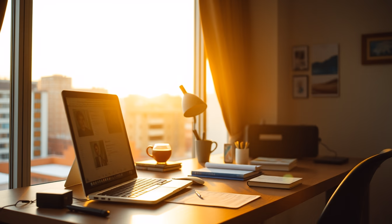 standing desk converted in editorial style