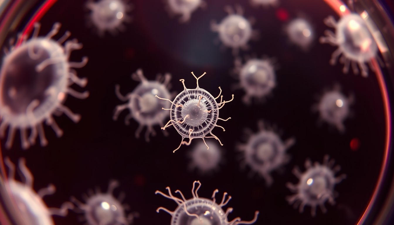 stem cells petri dish in editorial style