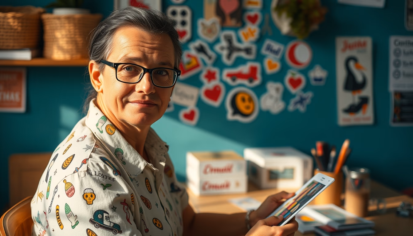 stickers planners deco in editorial style