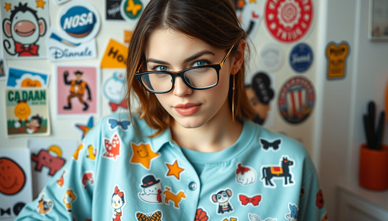 stickers planners deco in editorial style