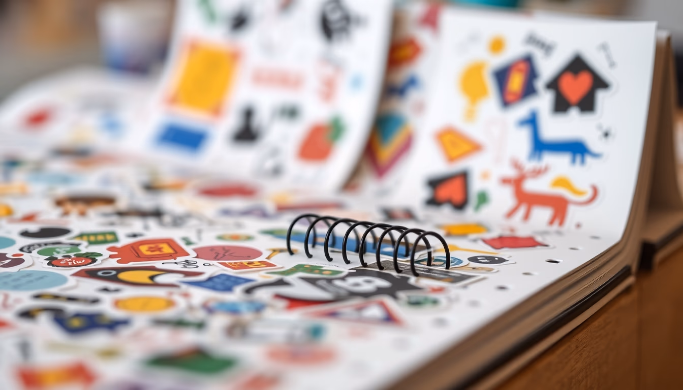 stickers planners deco in editorial style