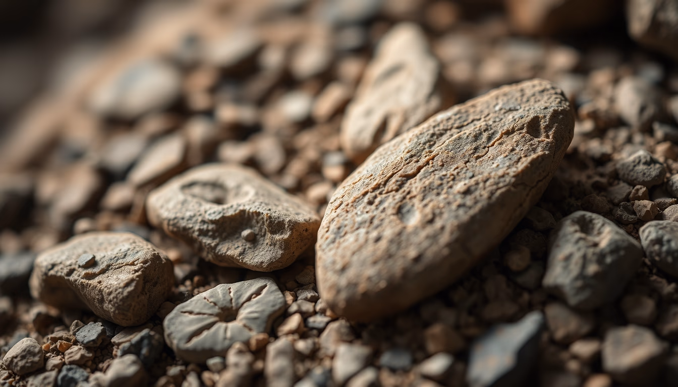 stone tools paleolithic in editorial style