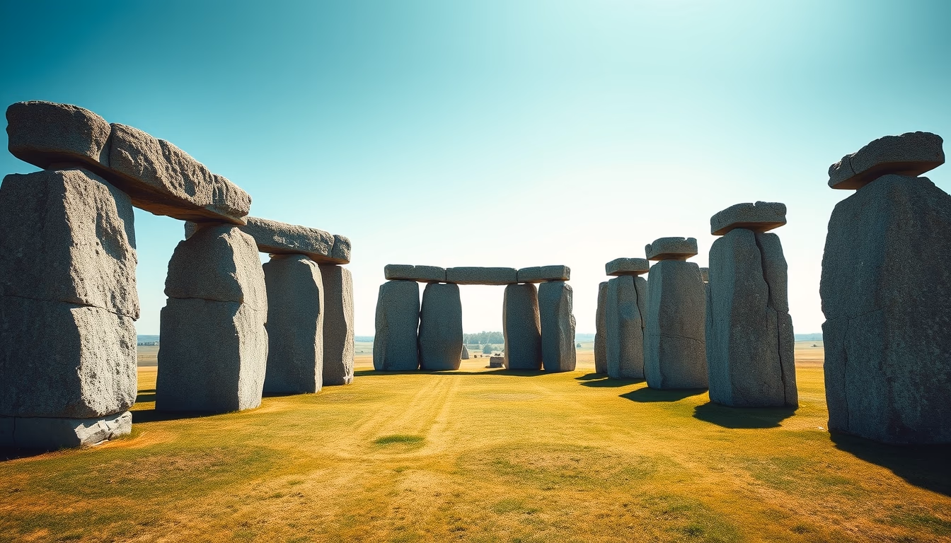 stonehenge england in editorial style