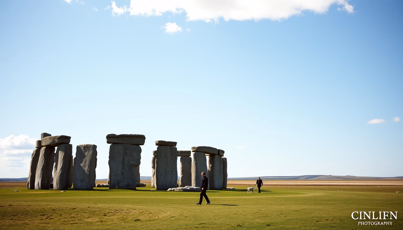 stonehenge england in editorial style