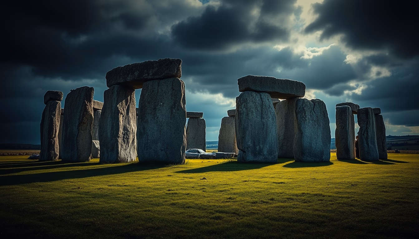 stonehenge england in editorial style