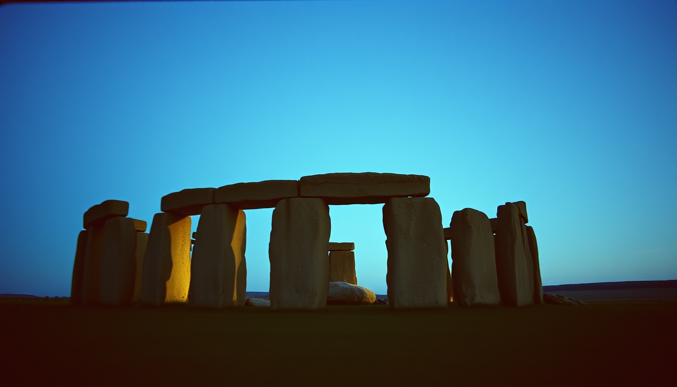 stonehenge england in editorial style