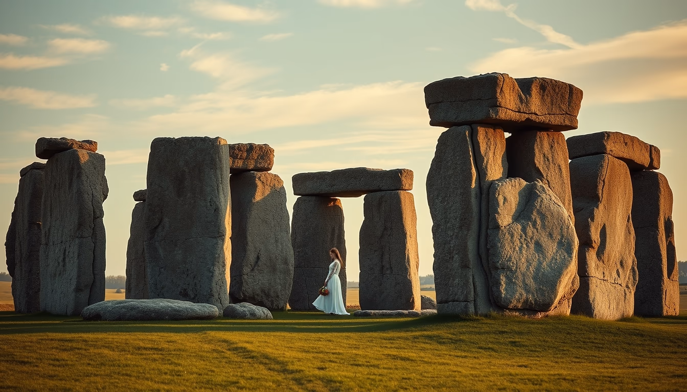 stonehenge england in editorial style