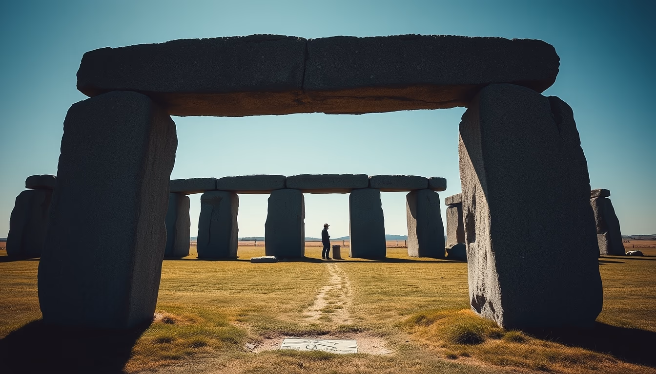 stonehenge england in editorial style