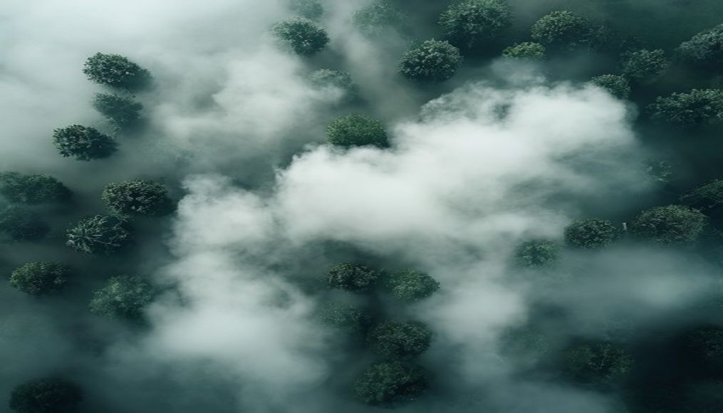 stratus low fog in editorial style