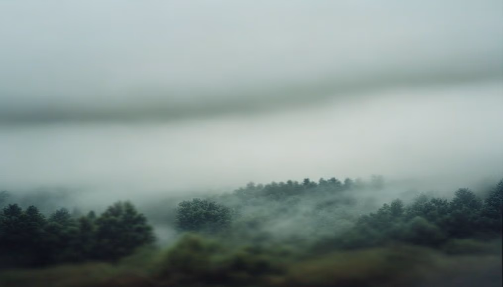 stratus low fog in editorial style