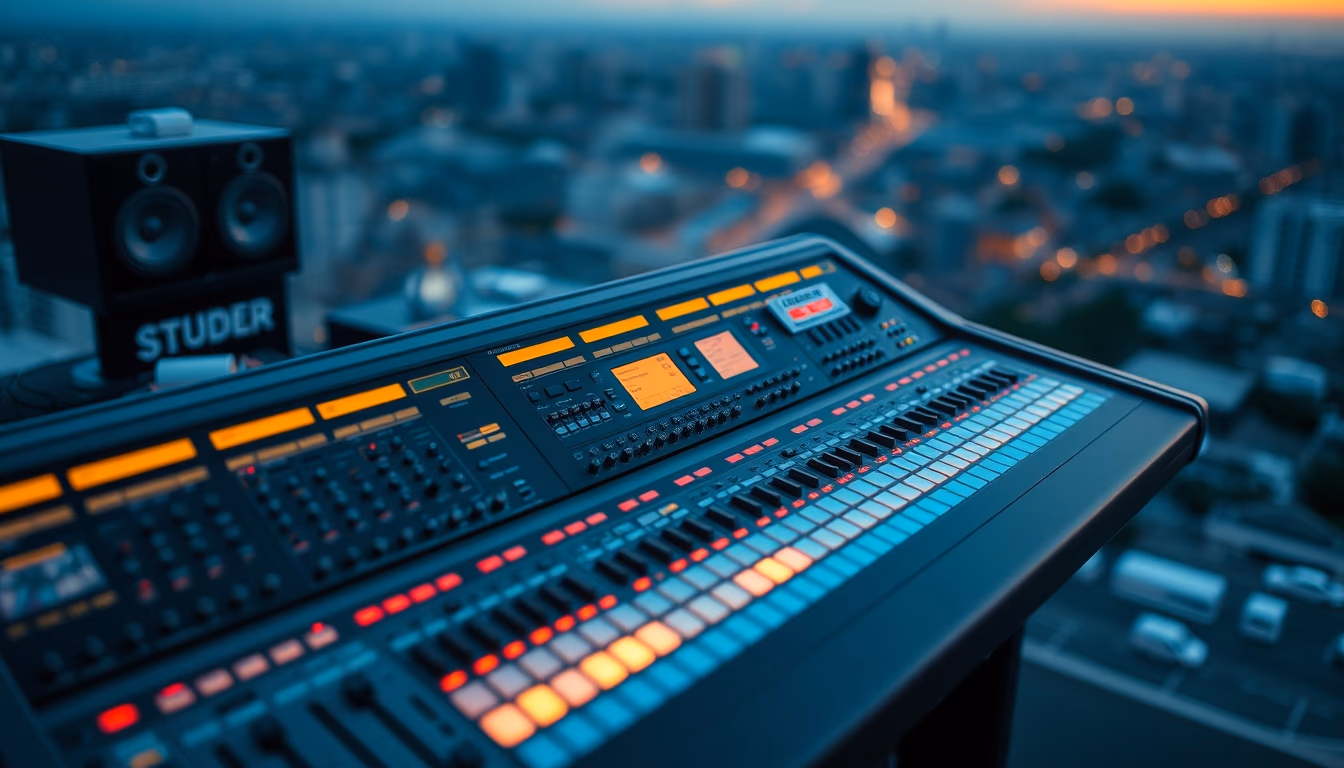 studer a800 console in editorial style