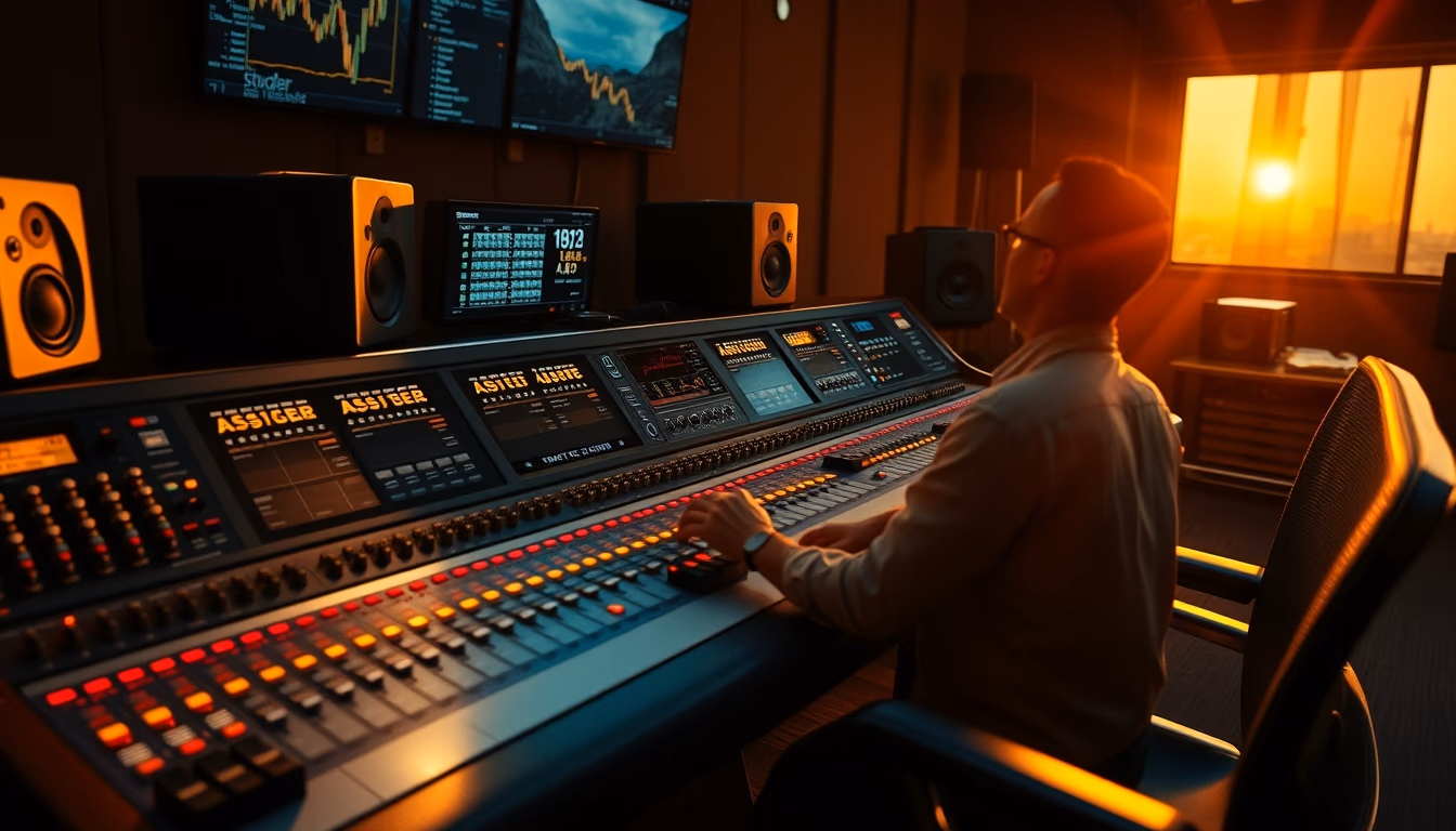 studer a800 console in editorial style